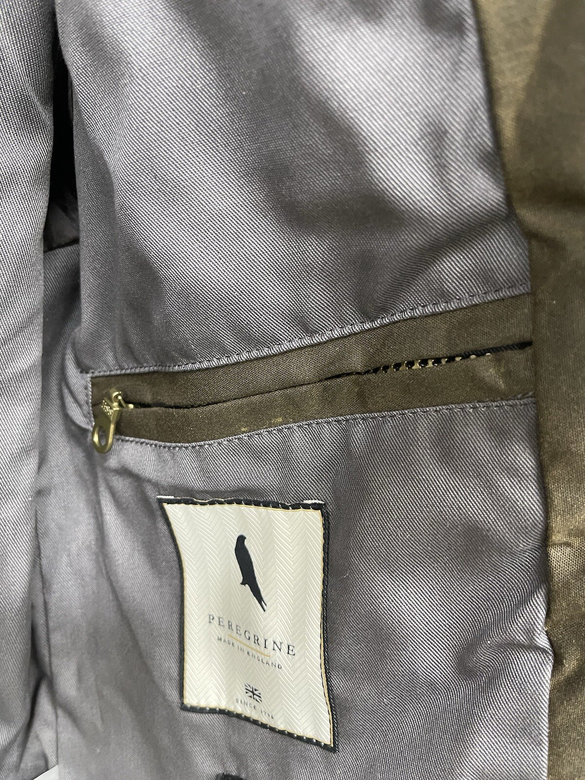 PEREGRINE Bexley Waxed Water Resistant Cotton Jacket Brown Choose Size NWT