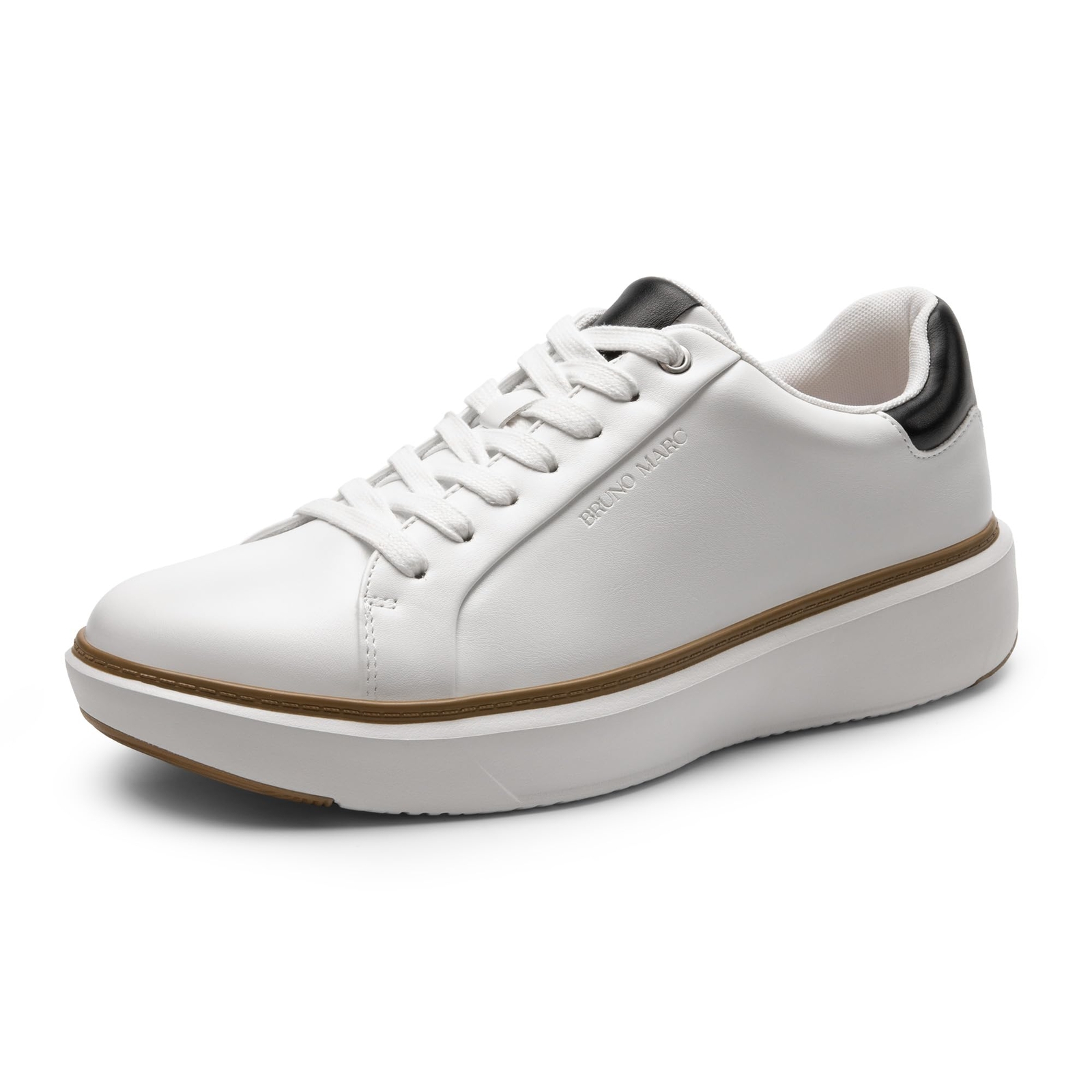 Men’s Fashion Sneakers Casual Breathable Shoes Black/White/Brown Size 8-13