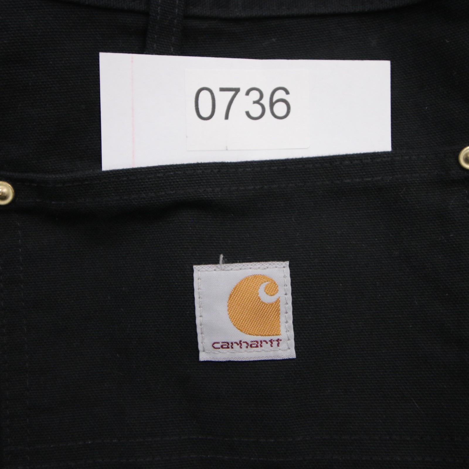 Carhartt Pants Mens 36×34 Black B01 Double Knee Made In USA Workwear