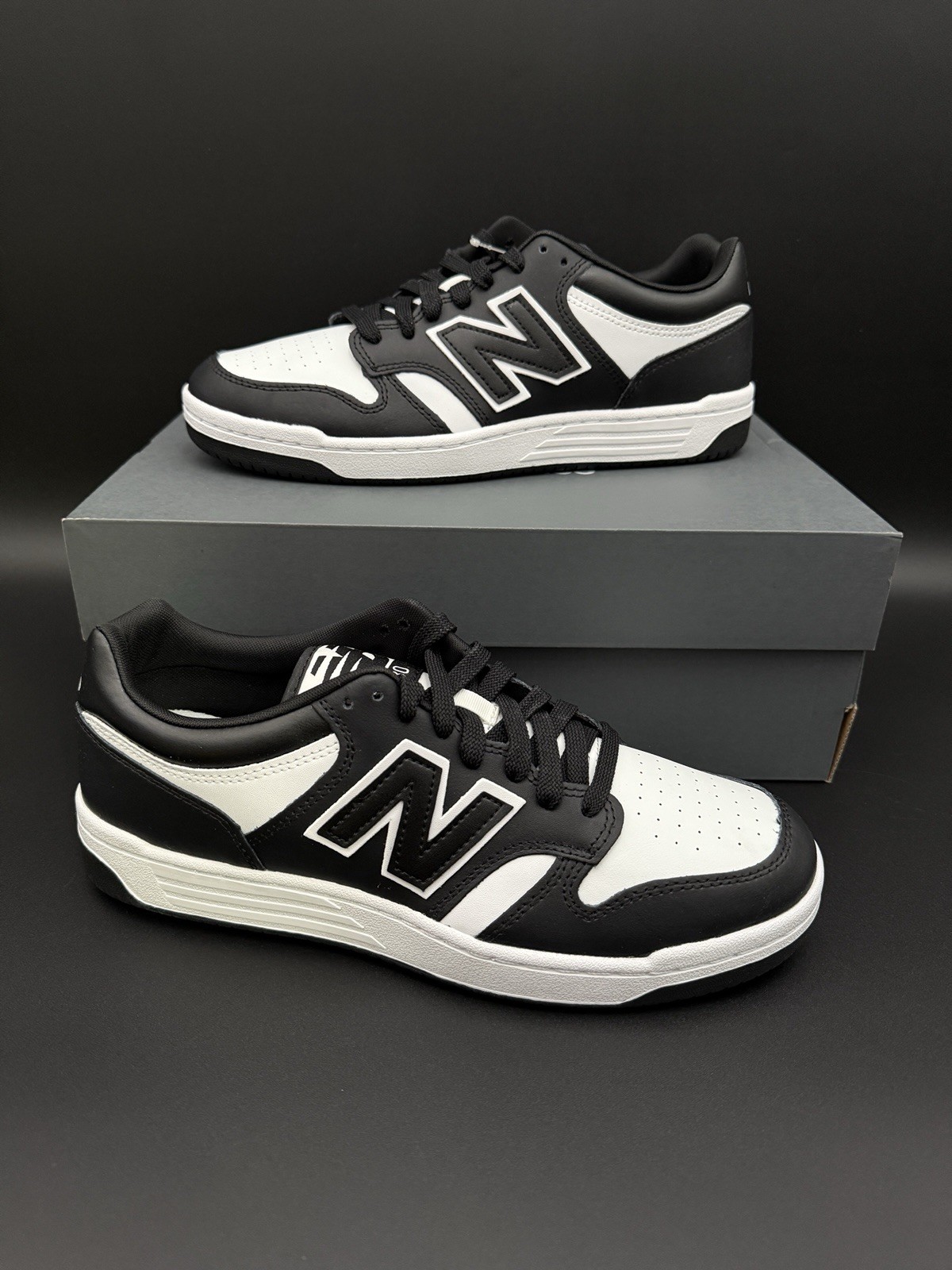 New Balance 480 Sneaker Black and White Men’s Size BB480LBA