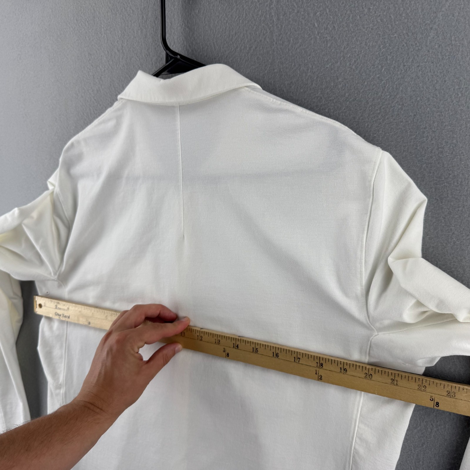 Lululemon Shirt Mens Large White Commission Button Up Long Sleeve SEE DETAILS