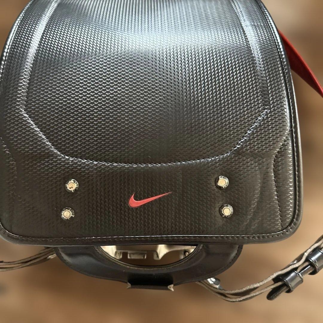 Randoseru Japanese School Bag Kid’s Backpack NiKE Dark Black Red Japan #01