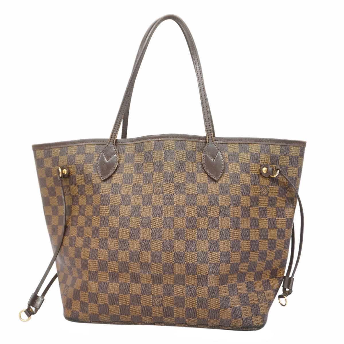 Auth [6gc3682] LOUIS VUITTON Tote Bag Damier Neverfull MM N51105 Ebene [Pre-…