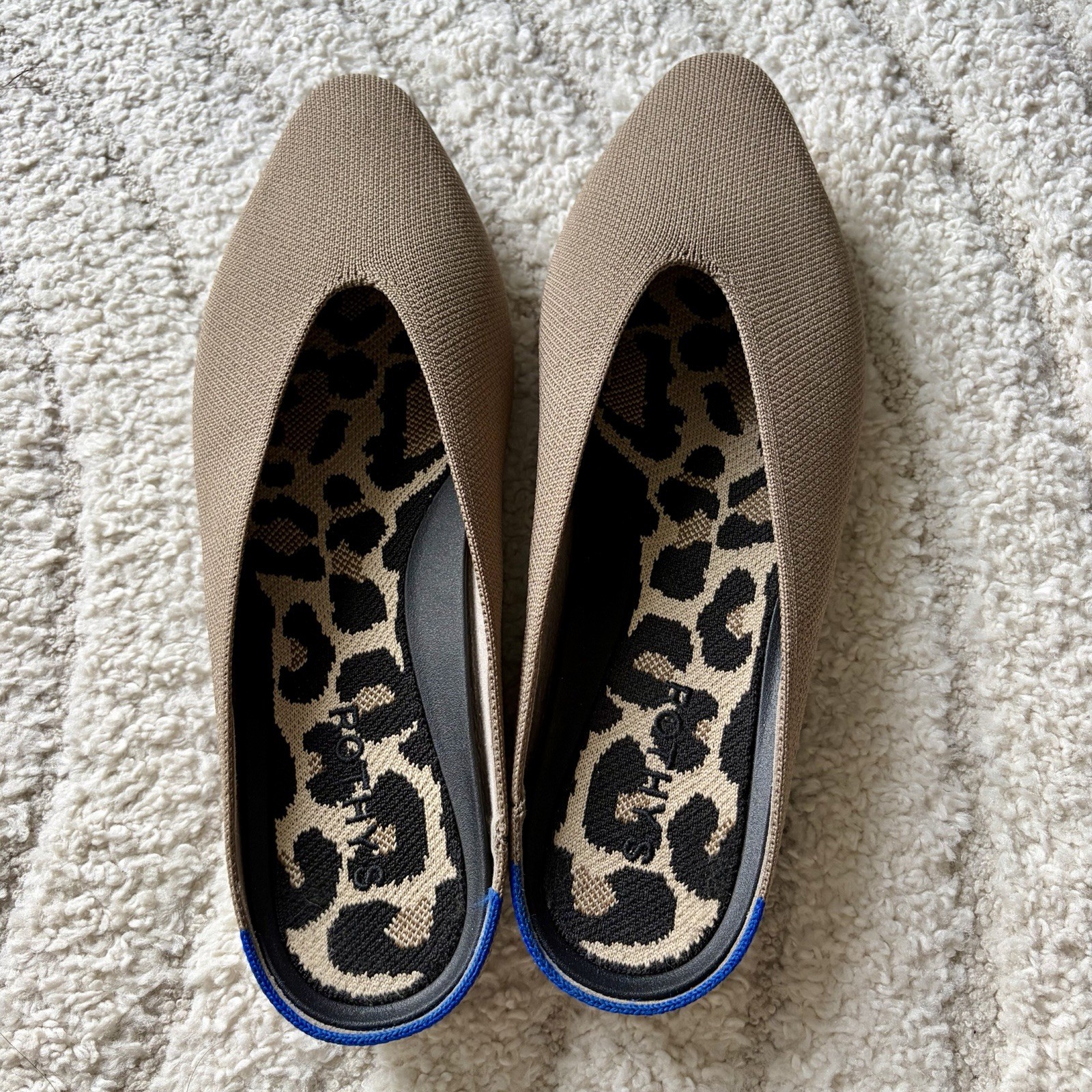 Rothy’s The Almond Demi Mules In Portabello Size 9.5 Women’s Slip on