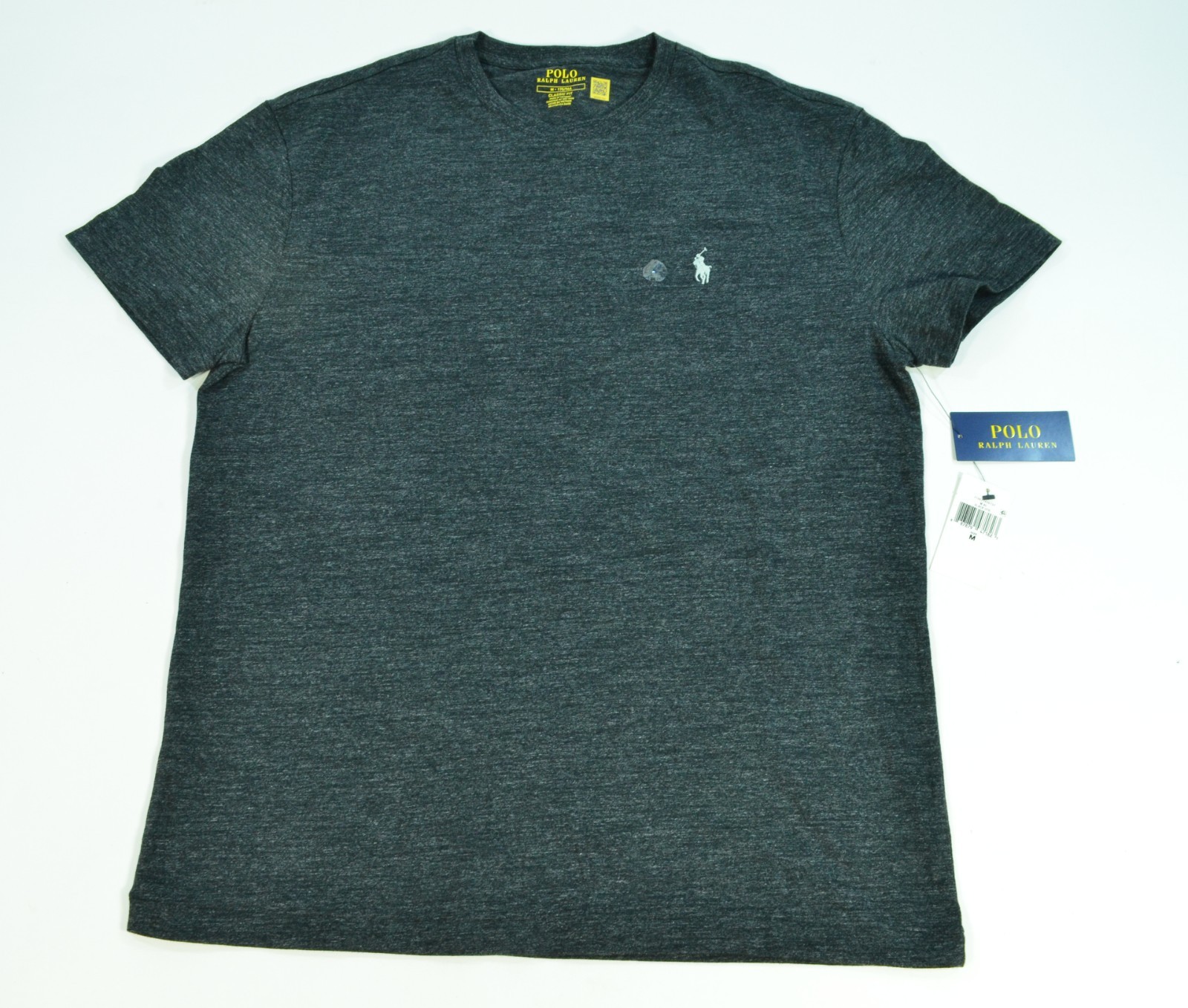 Polo Ralph Lauren Black Heather Gray NWT New T-Shirt Short Sleeve Men’s M