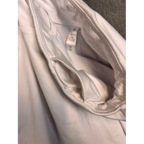 Womens White Athletic Tennis Golf Skort Size Medium Pocket Stretch