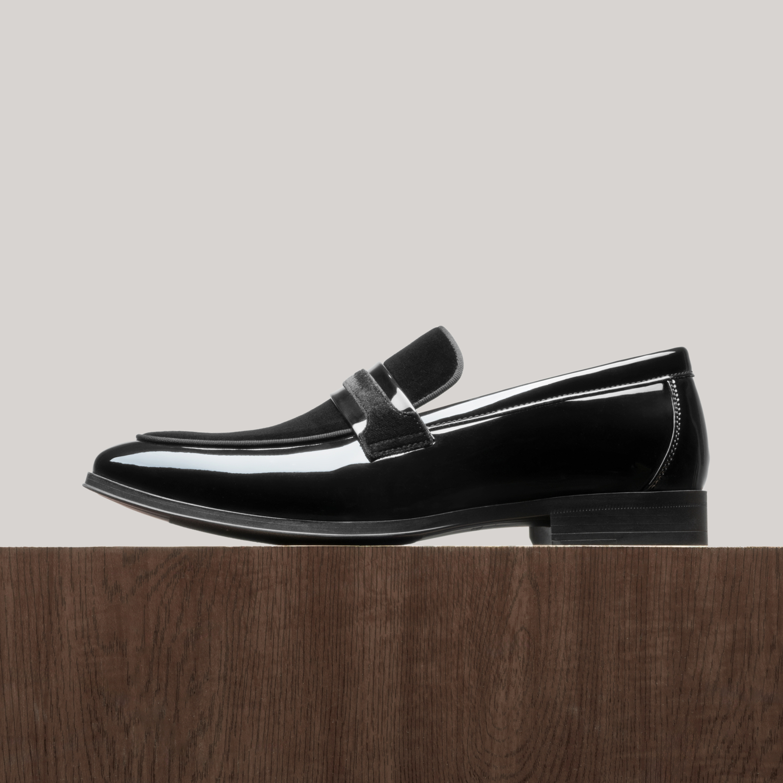 Men’s Tuxedo Patent Loafers Classic Velvet Slip-on Dress Formal Shoes 8-13