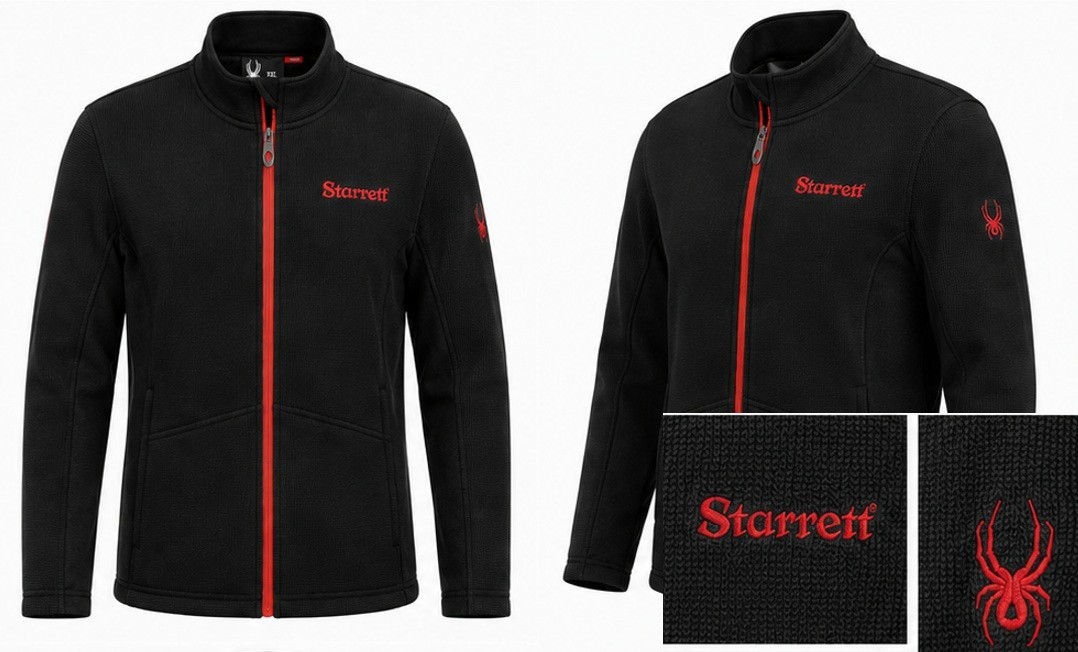 Spyder Jacket Men’s Small Constant Black Full Zip Up Fleece – Starrett tools