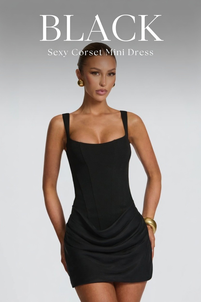Womens Corset Mini Dress Sleeveless Bodycon Party Cocktail Wedding Evening Dress