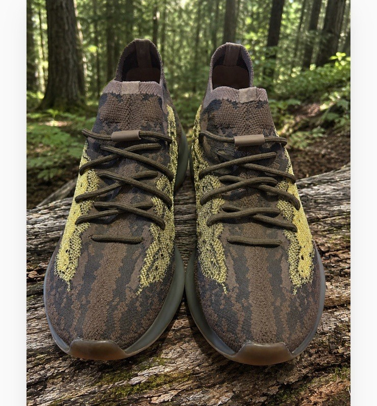adidas Yeezy Boost 380 Onyx Non-Reflective Primeknit Lace Up Low Top FZ1270