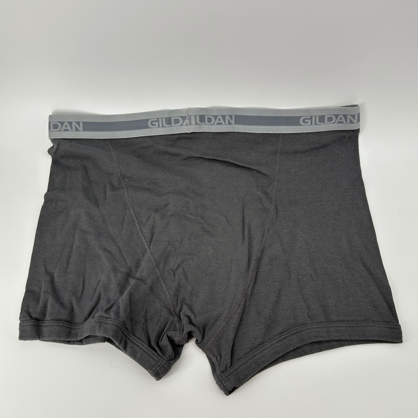 Gildan Mens Boxer Briefs 5 Pack Charcoal Gray 100% Cotton 2XL 44-46 Waist NWOT