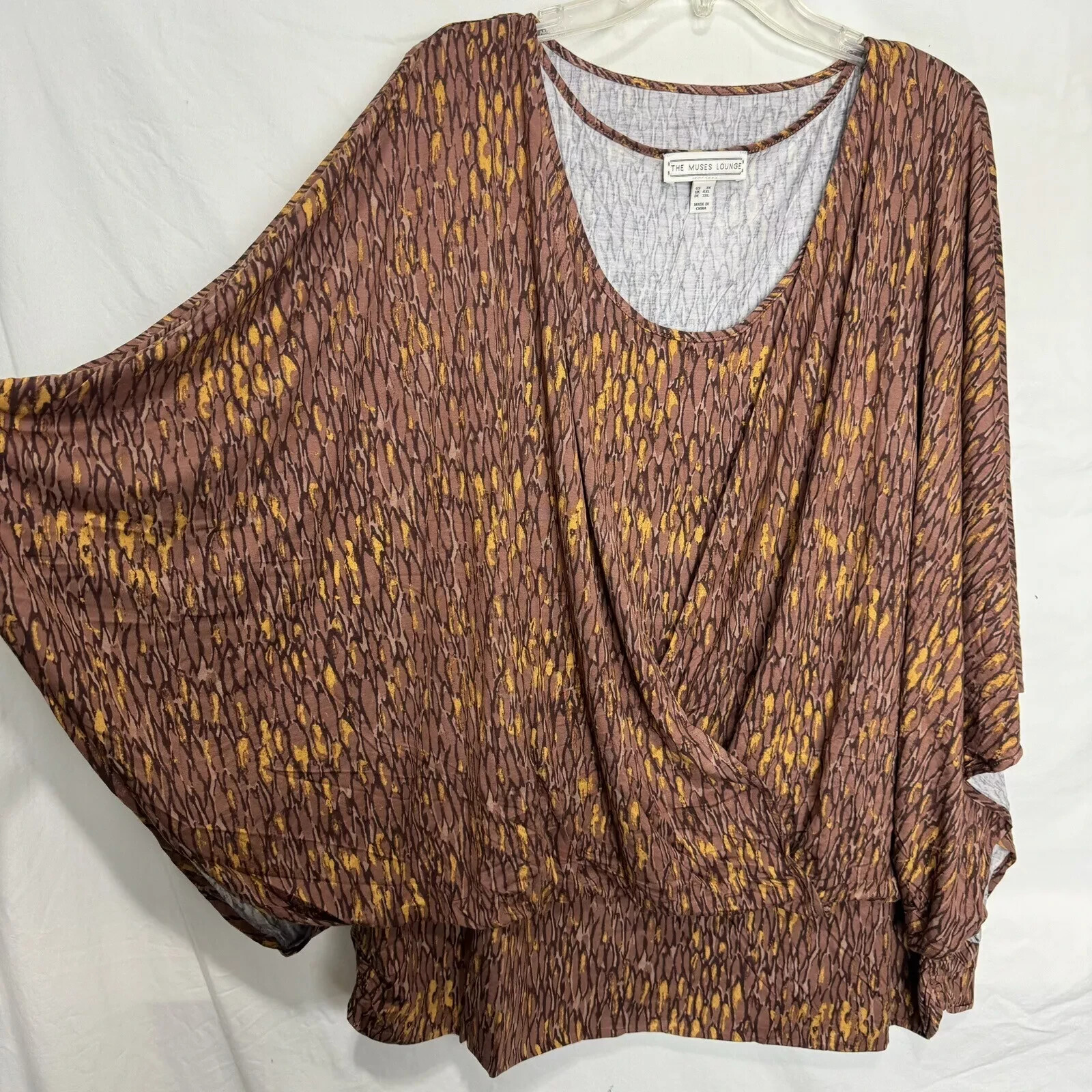 QVC Flowy Leopard Layered Tank & Cardigan Cape Jersey All Seasons Luxury
