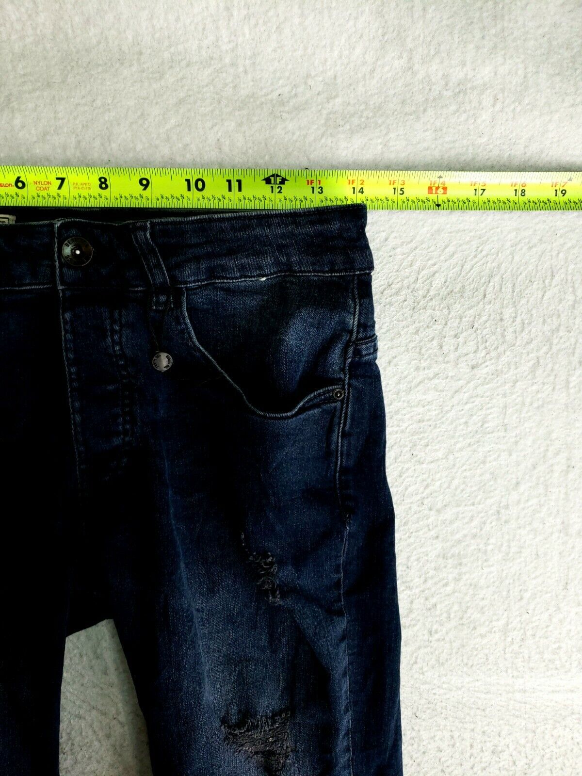 Denim Co. 30×32 Slim Fit Jeans Stretch Denim Dark Wash Button Fly Skinny Modern