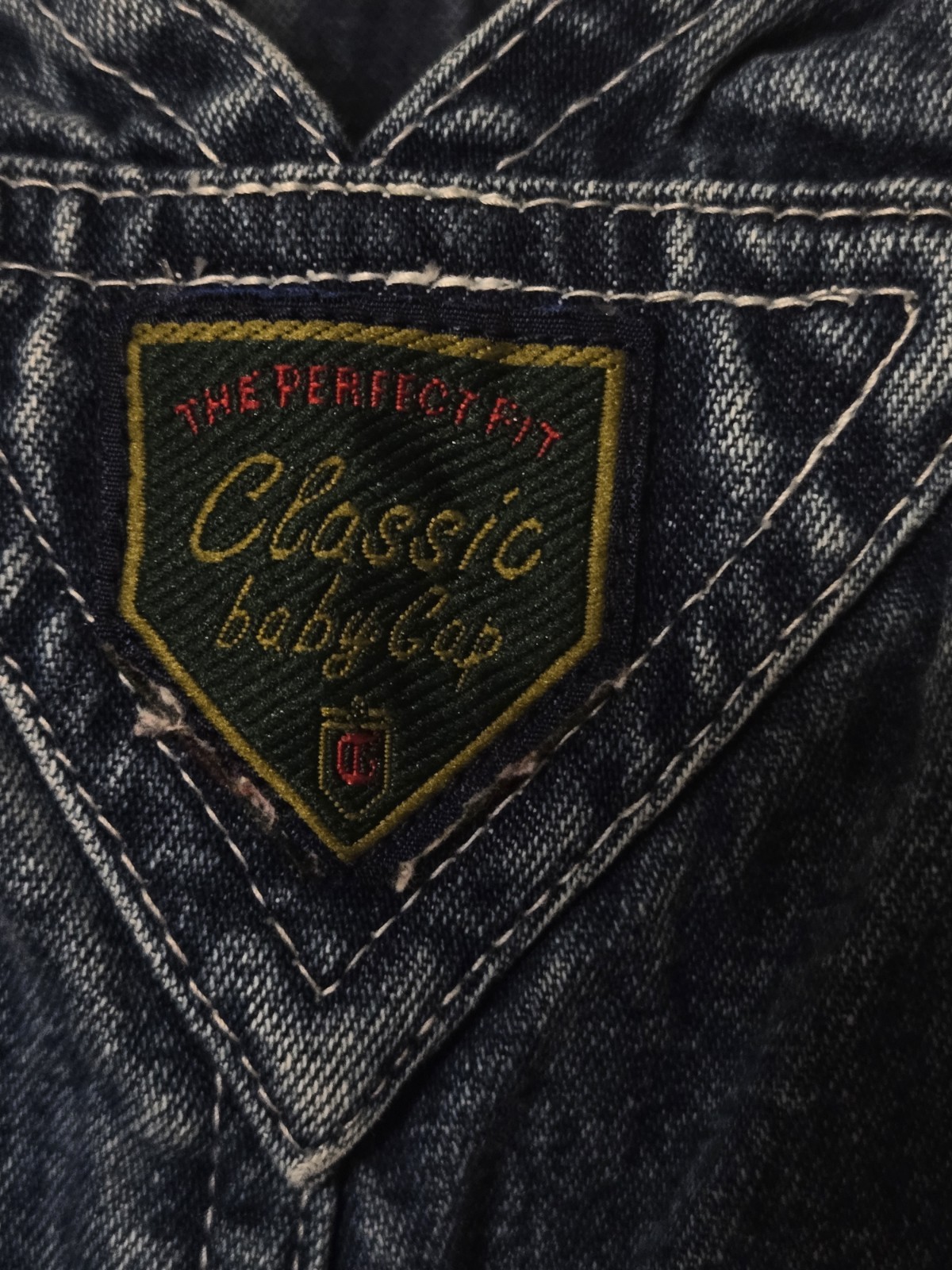 baby Gap Factory Gender Neutral 0-3 Mos Overalls Blue Denim Jean Dark Wash XS