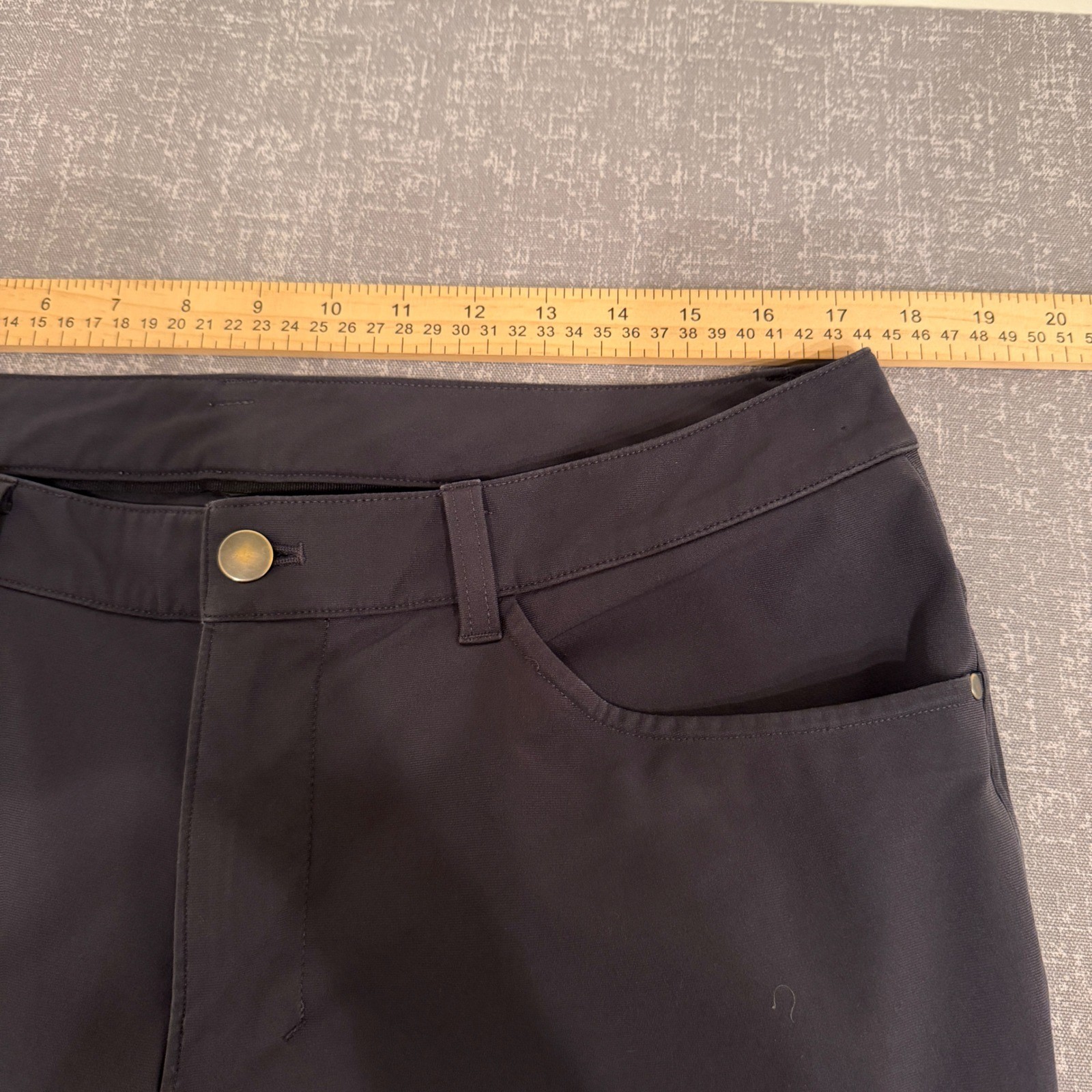 Lululemon ABC Pant Men 35×31 Charcoal Grey Black Five Pocket Performance Trouser