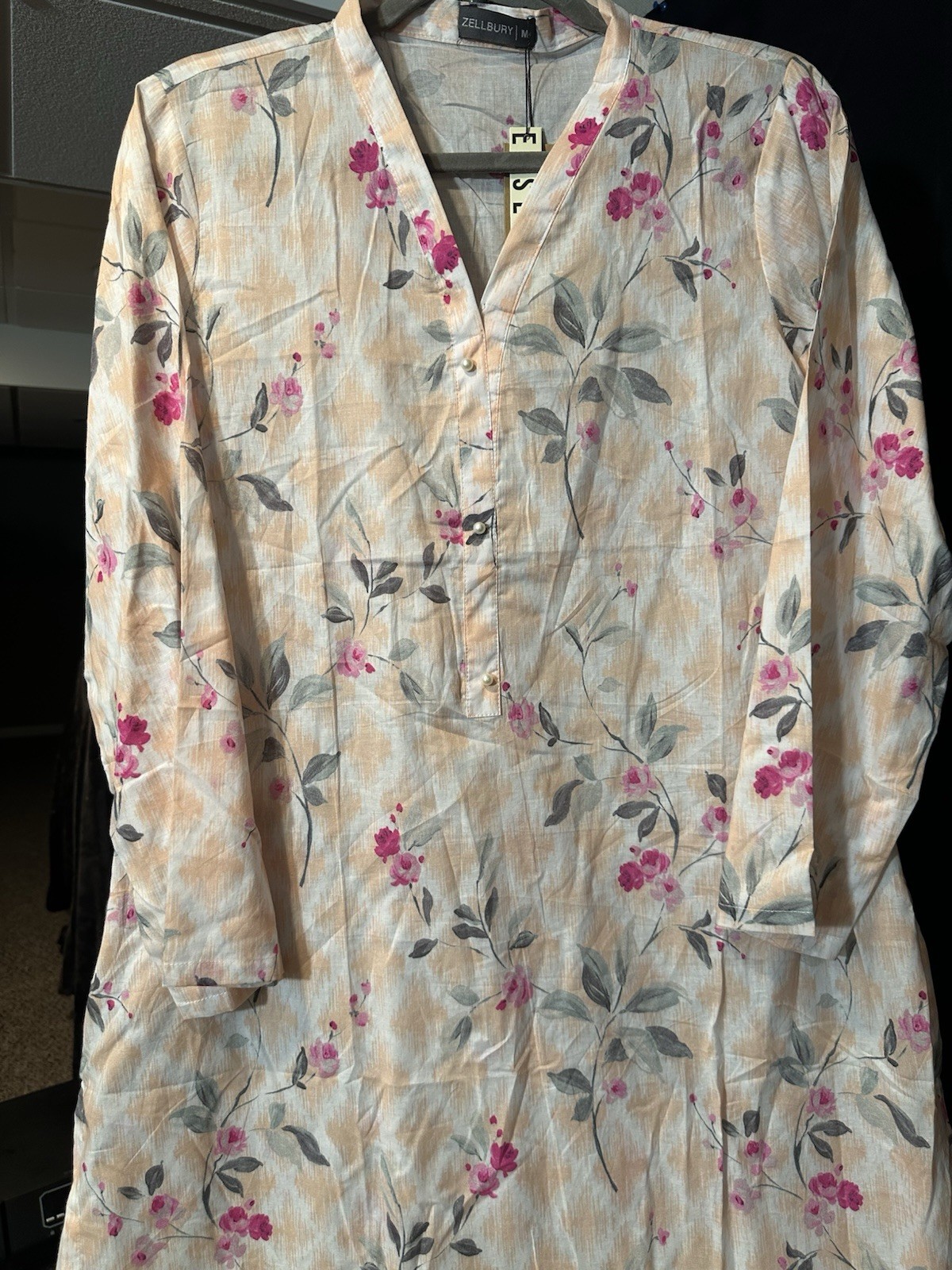 Zellbury Brand Lawn / Cotton Printed Shirt / Kurti – 1 Pc – 2 Medium Sizes -$18