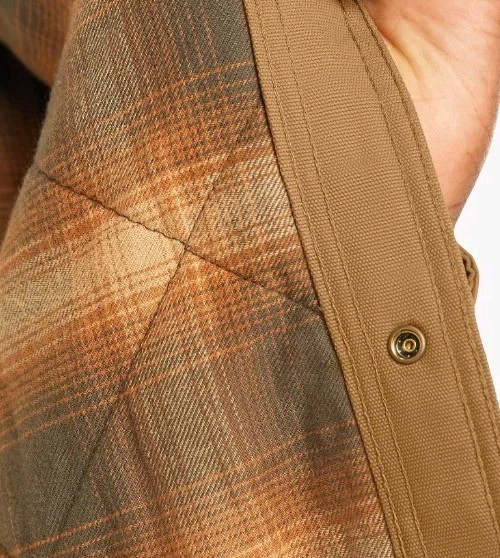 Dickies ~ Men’s XL ~ Workwear ~ Flannel Lined ~ Snap Front ~ BROWN Canvas Jacket