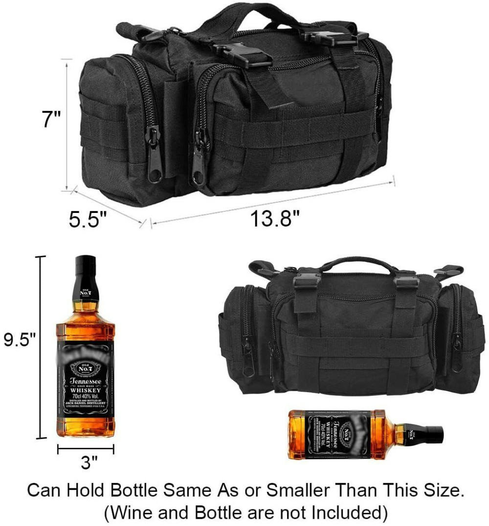 14” Small Molle Sports Duffle Gym Sling Travel Bag Tactical Military Range Bag