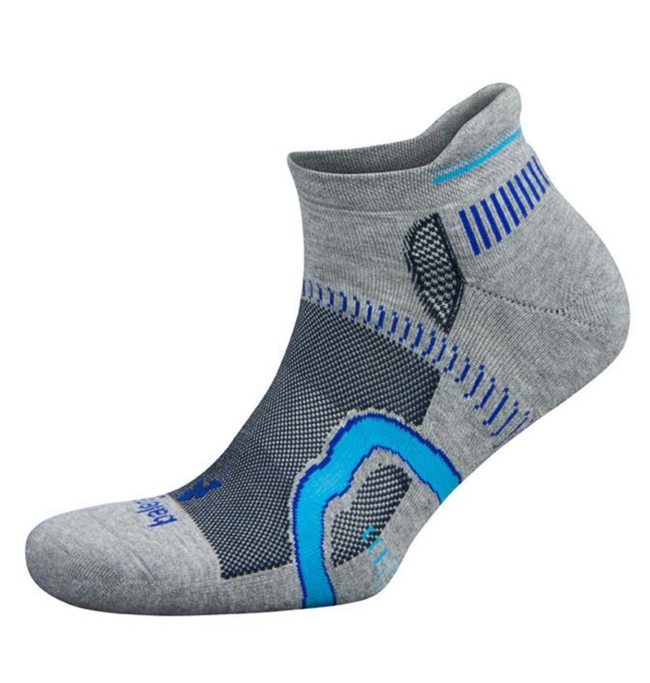 2 Pack – BALEGA HIDDEN CONTOUR NO SHOW SOCKS – Midgrey / Ink – XL MEN’S 12-14