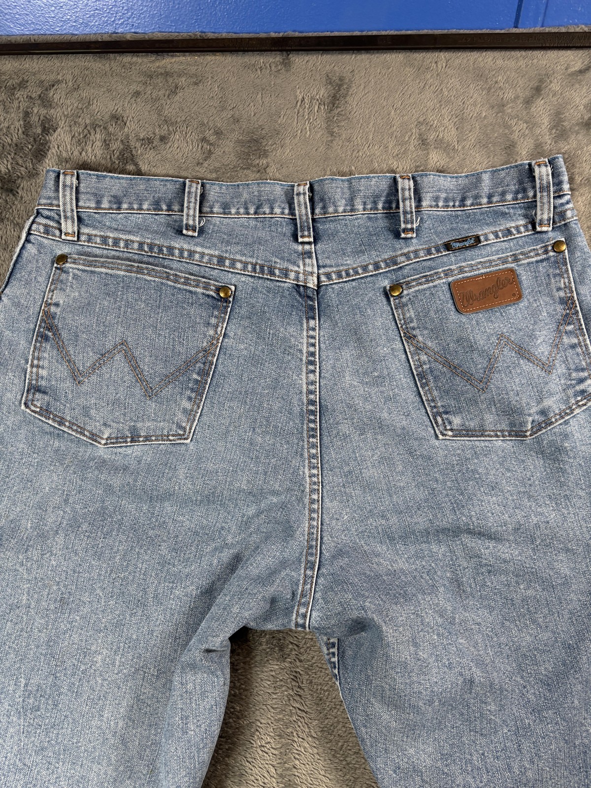 Wrangler Cowboy Cut Jeans Mens 36×36 47MWZ Cool Vantage Blue Regular Fit Western