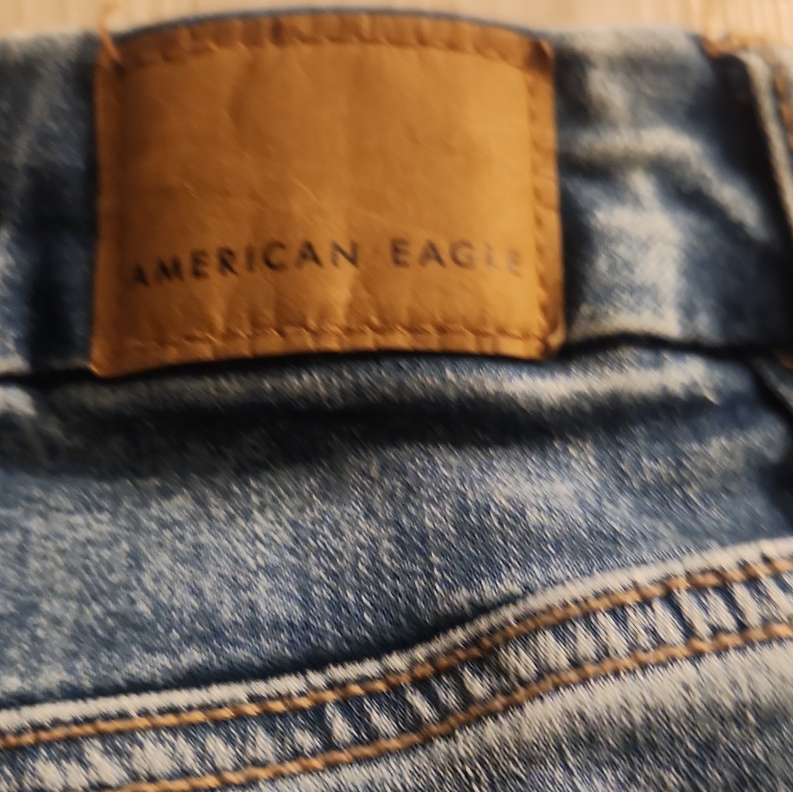 American Eagle Next Level Stretch High-Rise Jegging Distressed Blue Jeans 6