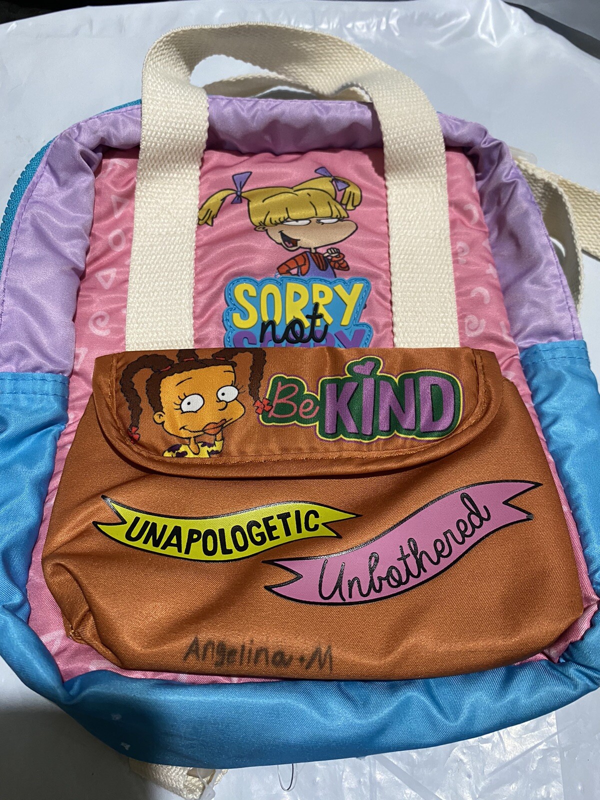 Rugrats Mini Backpack for Kids Dimensions: 11” H x 7” W x 4” D Preowned
