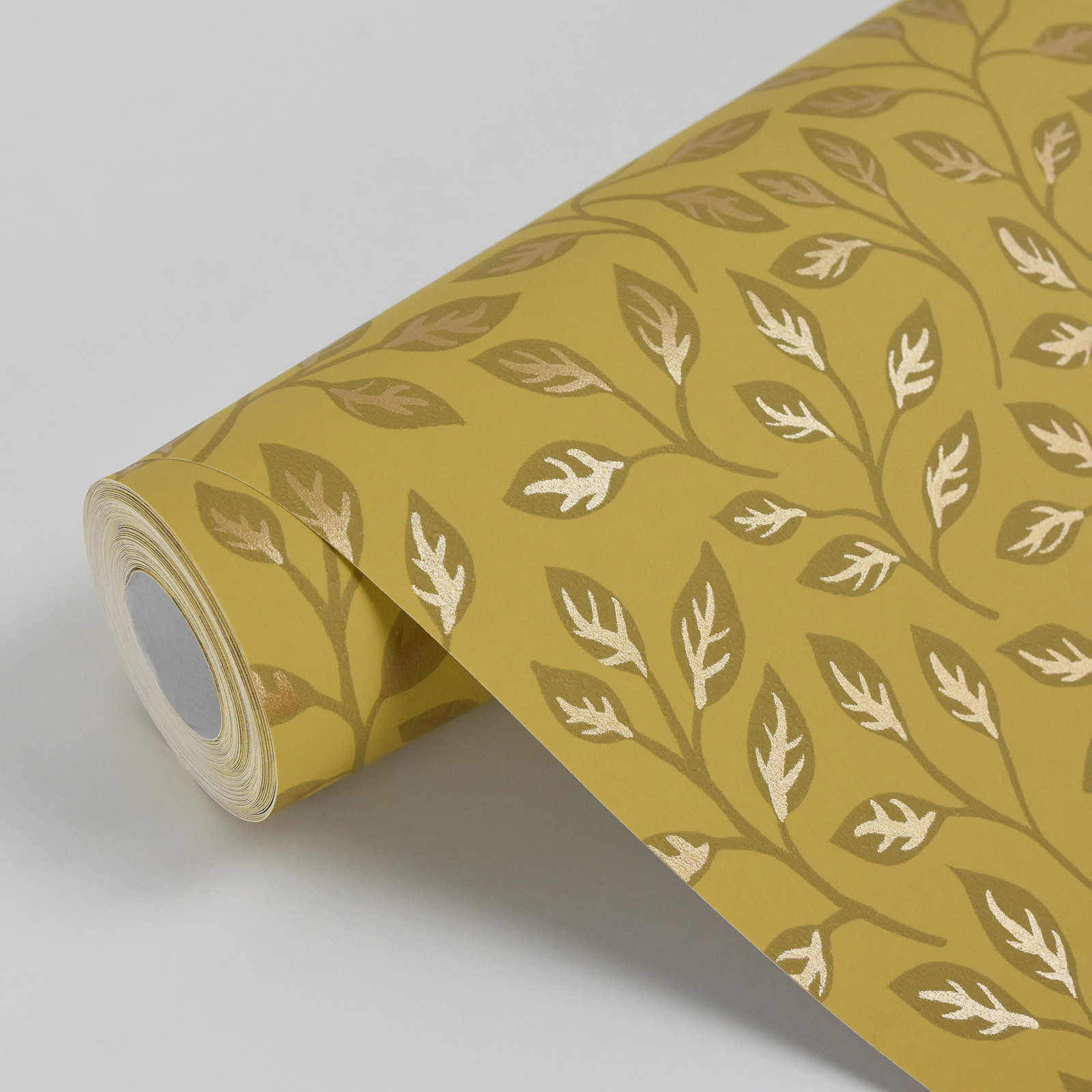 A-Street Prints Spring 56.4-sq ft Mustard Non-woven Ivy/Vines Unpasted Wal|17689