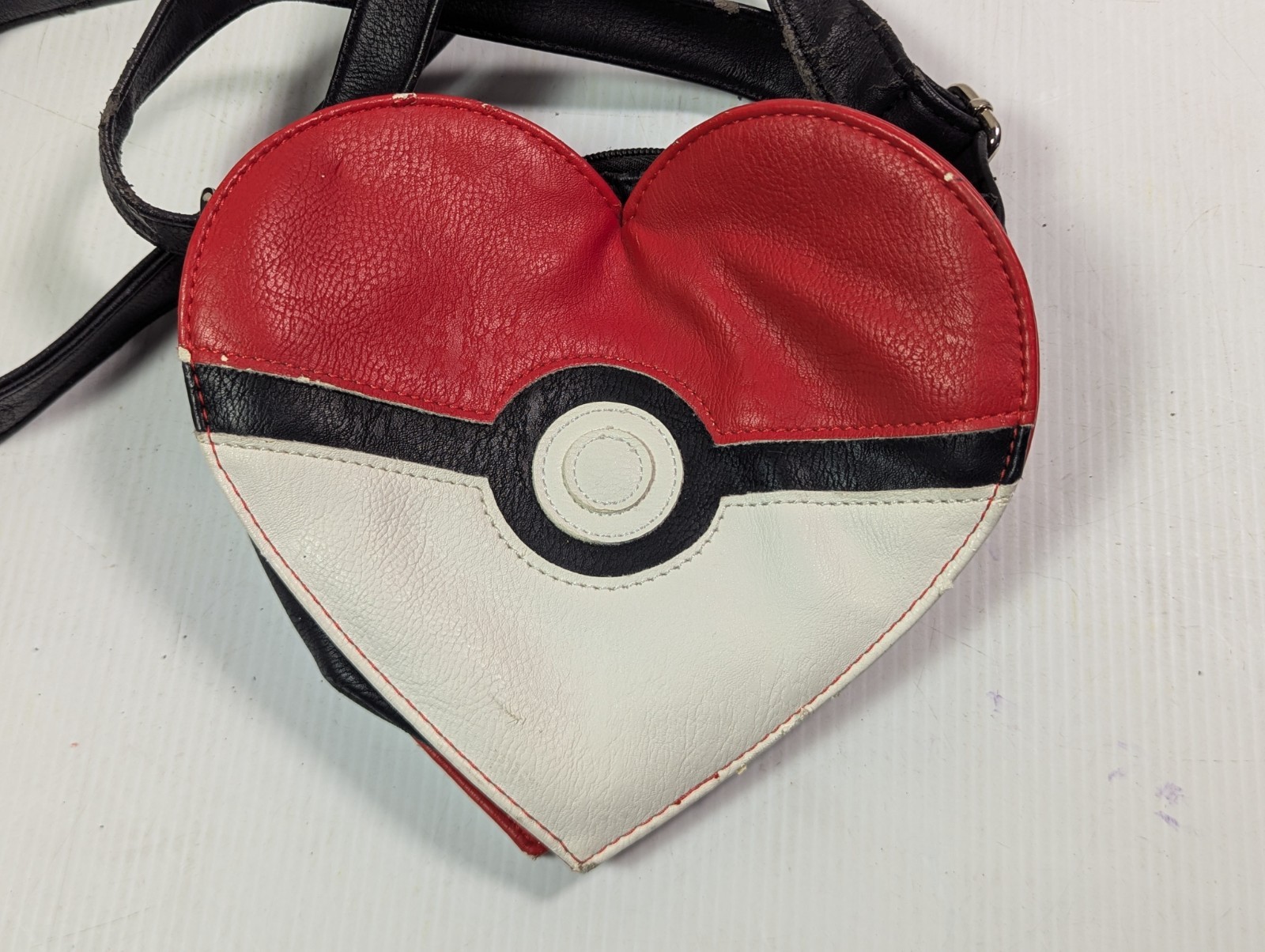 Pokemon Loungefly Heart Shaped Poke Ball Purse