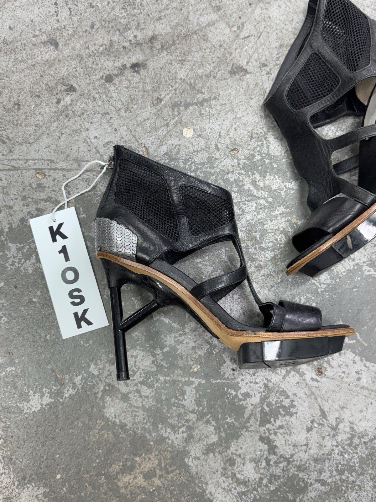 adidas Y3 Real Leather Heels Size 38