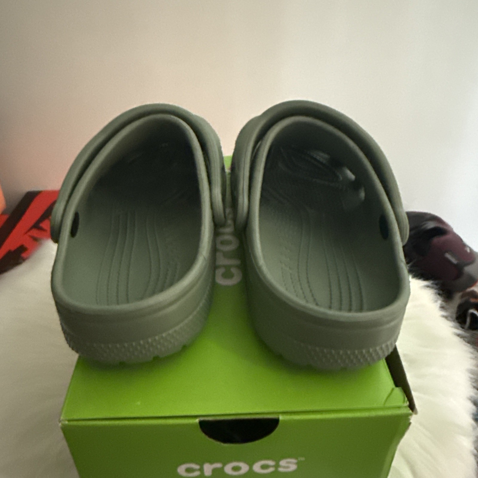 Crocs Classic Clog Baya Army Green Size 8 Women’s or 6 Men’s J6 NWT