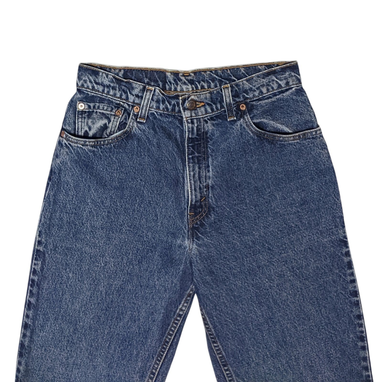 Vintage 90s Levi’s 550 High Waist Mom Jeans 11 (28×30) Relaxed Grunge Denim 1996