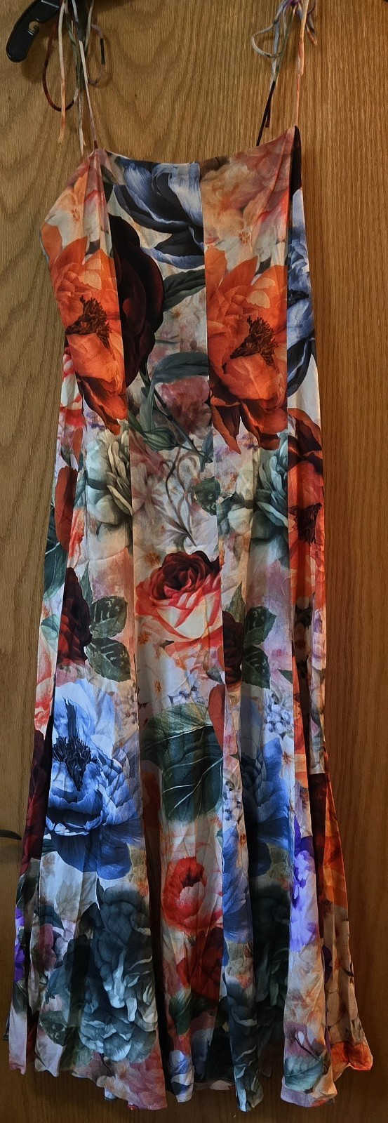 ALICE & OLIVIA (4 ) JEANETTE PANELED STORM FLORAL MIDI DRESS NWT MSRP$595