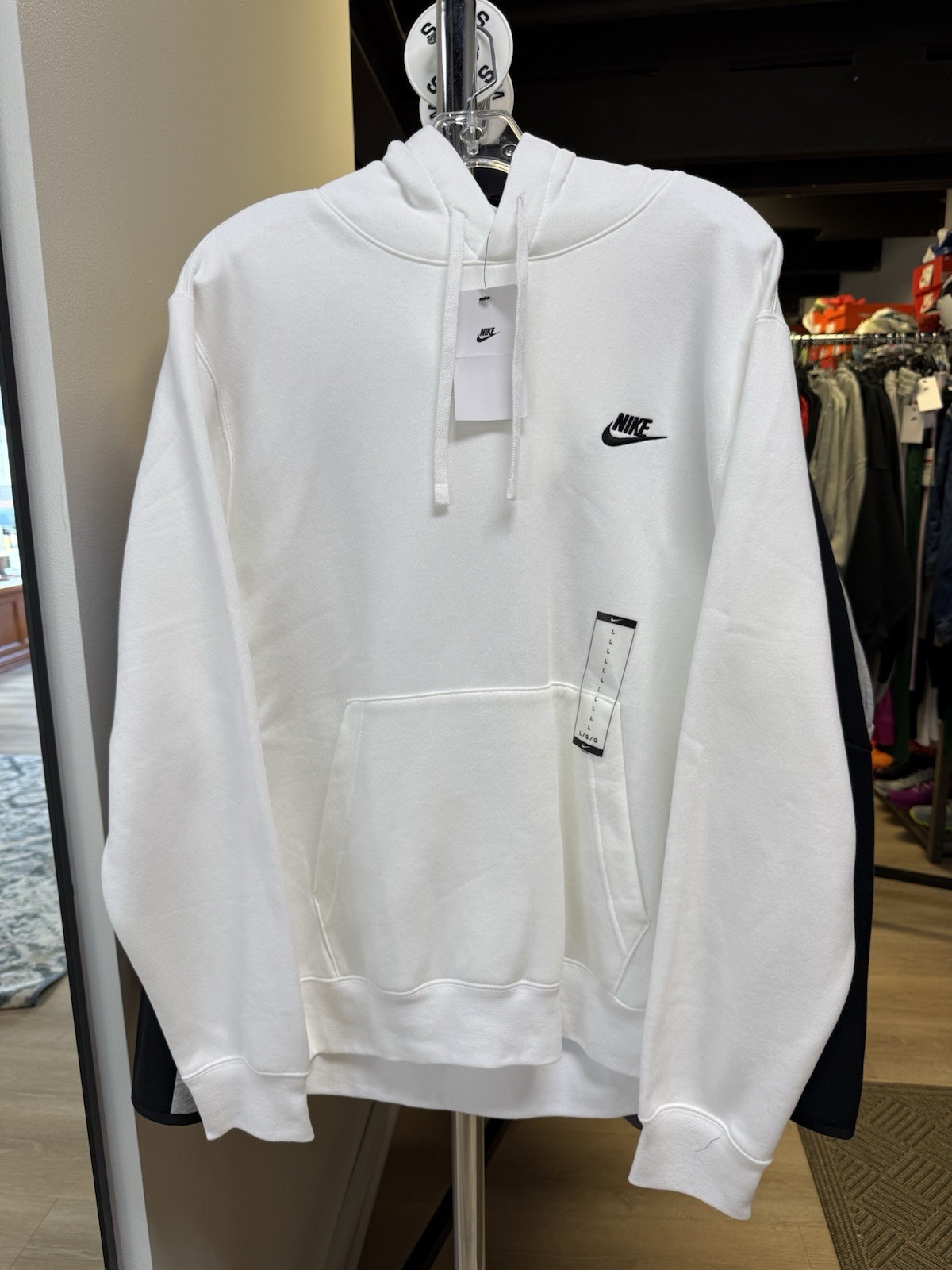 Nike Men’s Sportswear Club Fleece Pullover Hoodie (White) BV2654-100 ⚫️NEW⚪️