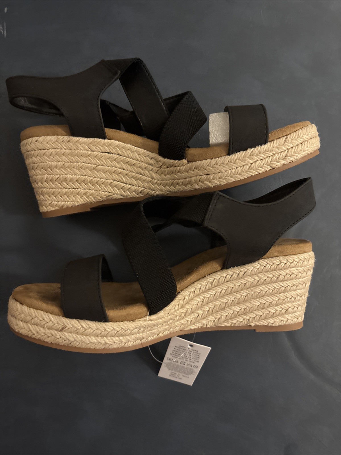My Soft JDJ-01/Black PU Sandals Size 7 New in Box!