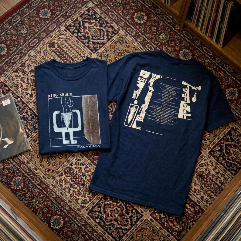 2sides King Krule Easy Easy Lyrics Alternative Jaz Navy T-shirt S to 5XL BA586
