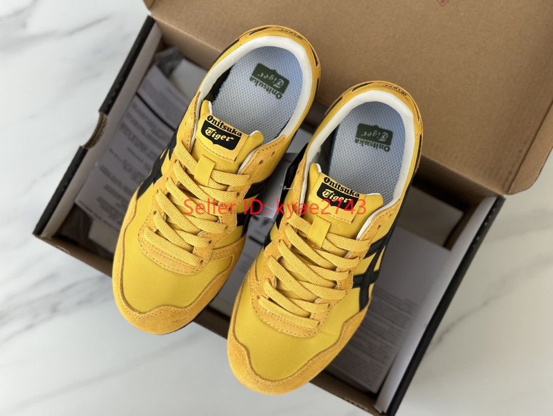 Retro Onitsuka Tiger SERRANO Mens Womens Sneakers Yellow/Black 1183B400-755