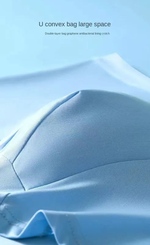 4pcs Men’s Ice Silk Boxer Shorts Underwear Breathable Thin U Convex L-6XL