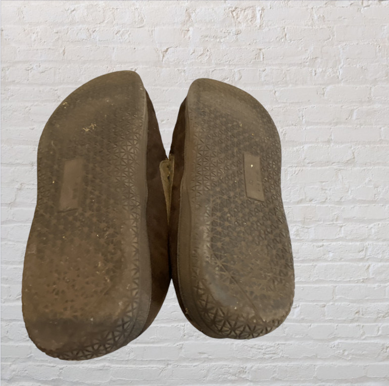 Men’s House Shoe/Slipper, XL, Loafer Style, Rubber Sole, Adjustable for Width