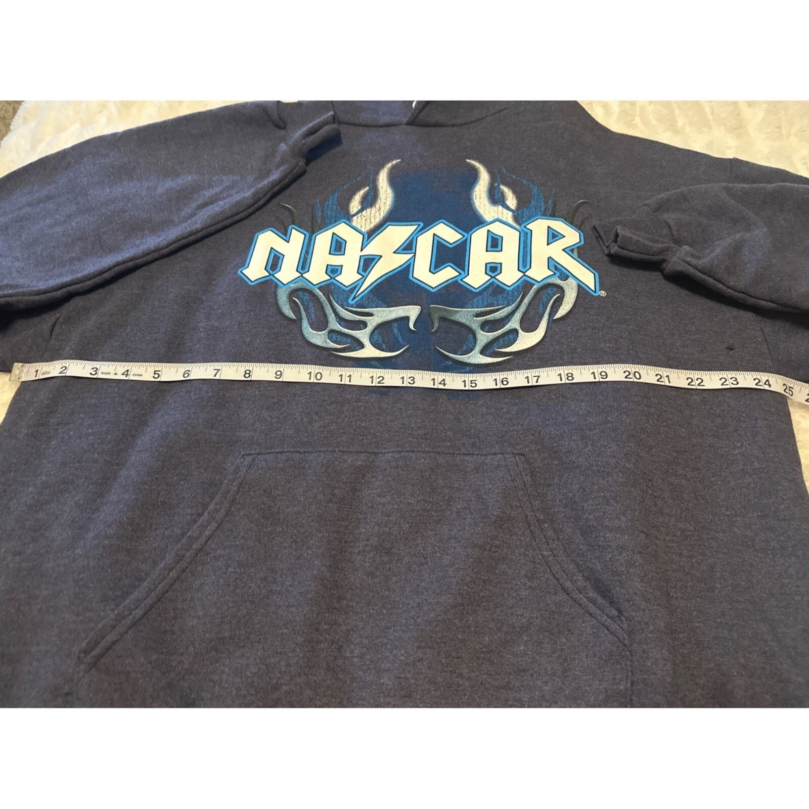 Jerzees NASCAR Sweatshirt Hoodie Cotton Polyester Blend Adult Size XL (READ)