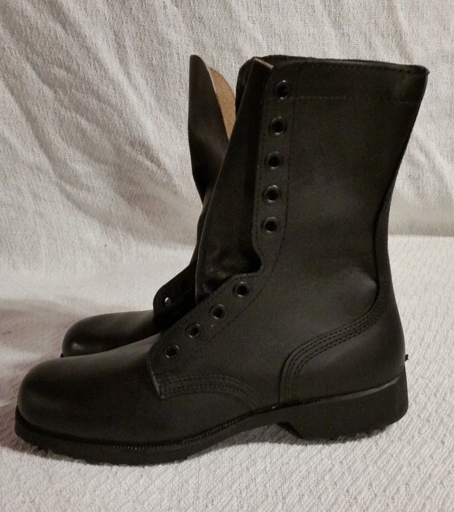 NEW US MILITARY RO-SEARCH BLACK POLISHED LEATHER COMBAT BOOTS ALL SIZES