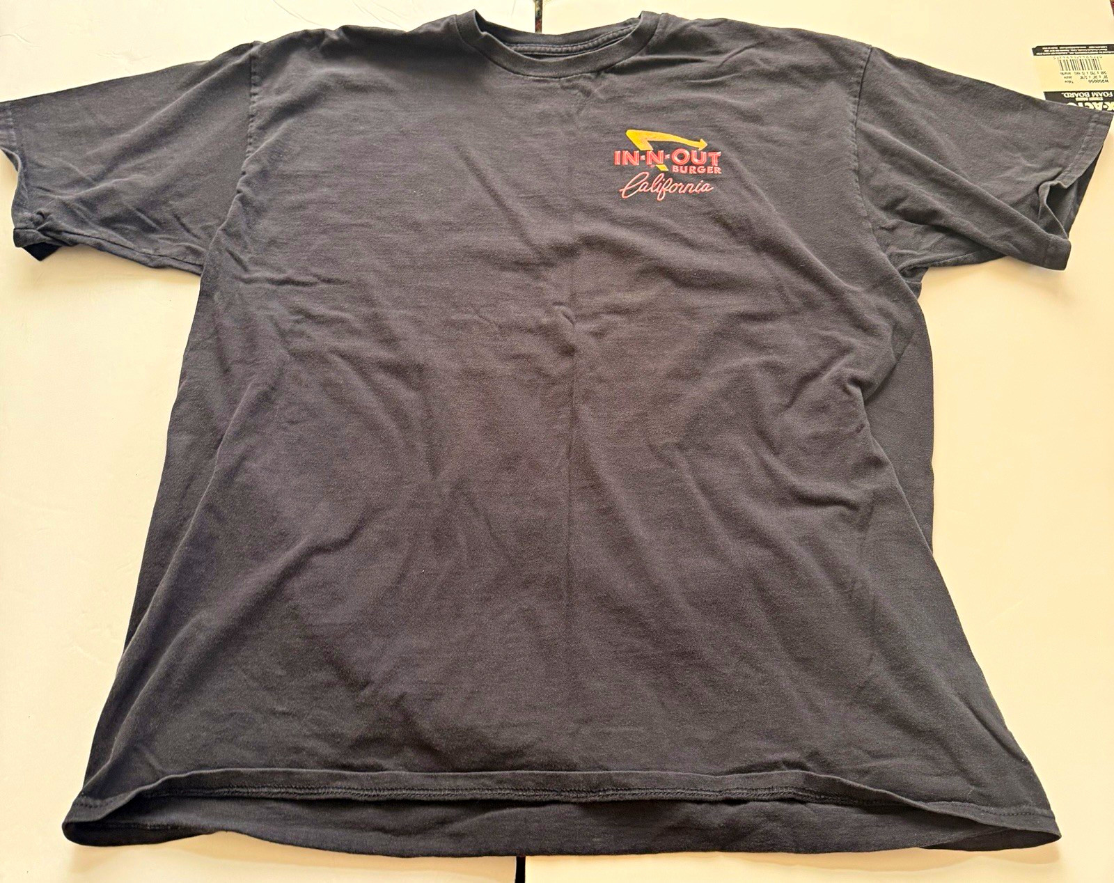 In-N-Out Burger California Graphic T-Shirt Men’s XL Heavyweight Black Cars