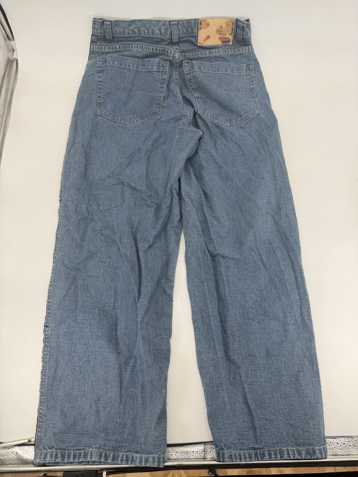 Vintage 2000s Y2K Wear First Baggy Wide Skater Jeans STRIPED SIDES Size 32×29