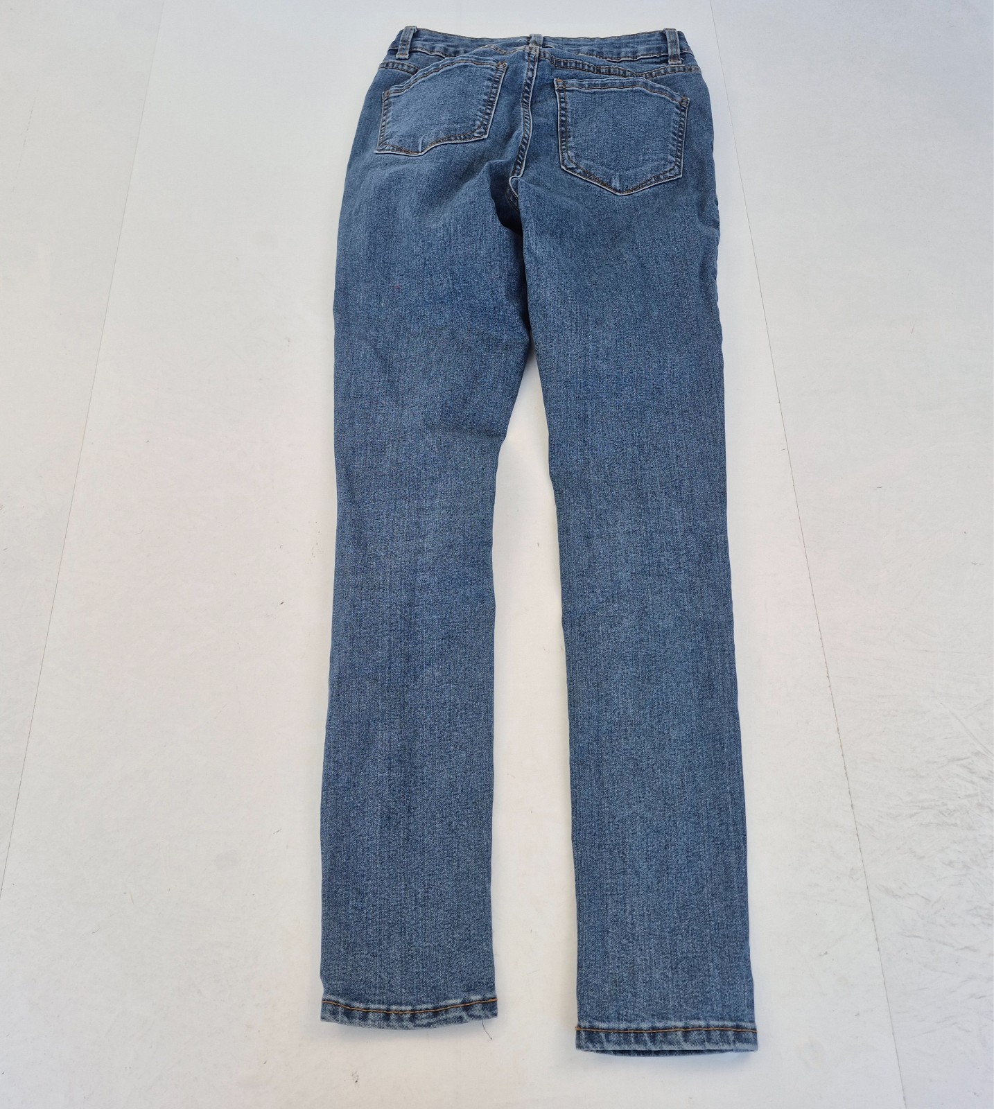 NEW LOOK Amie Jeans 8 Blue Womens Denim Cotton Blend Mid Rise Skinny