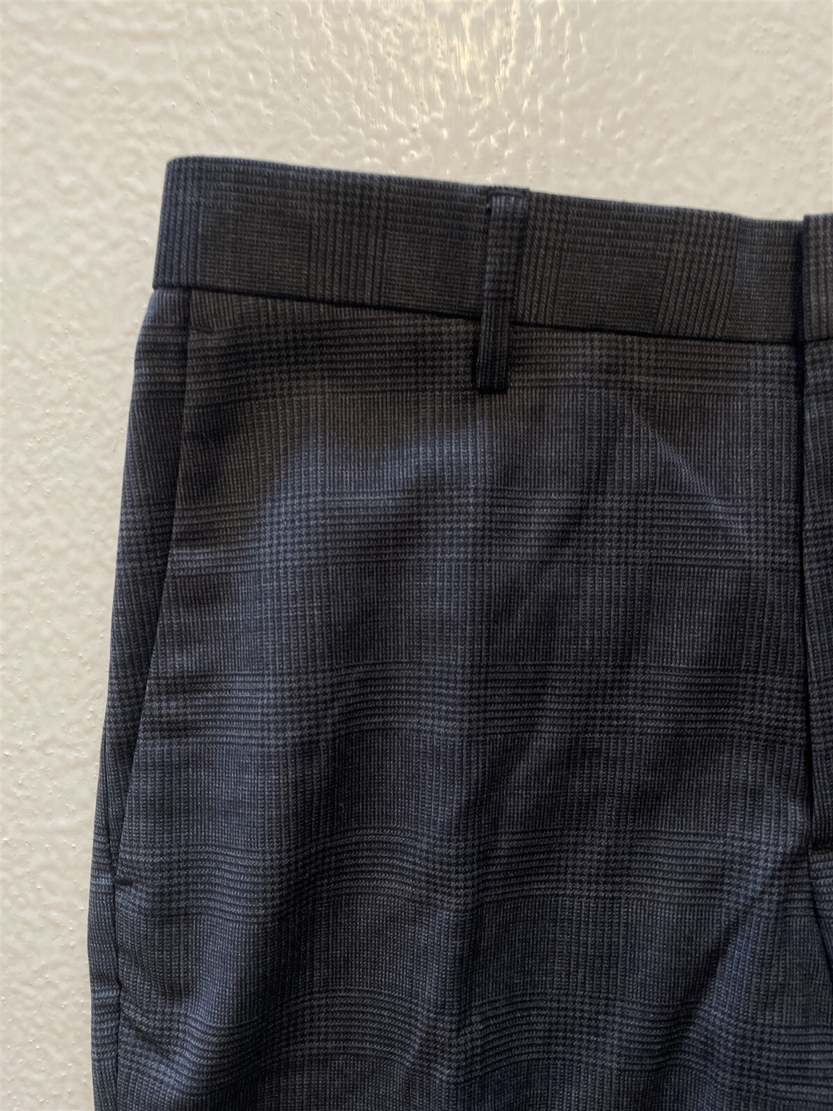 NWT J.CREW 30 x 30 Bowery Slim Four Season Wool Blend Gray Glen Plaid Pant AO720