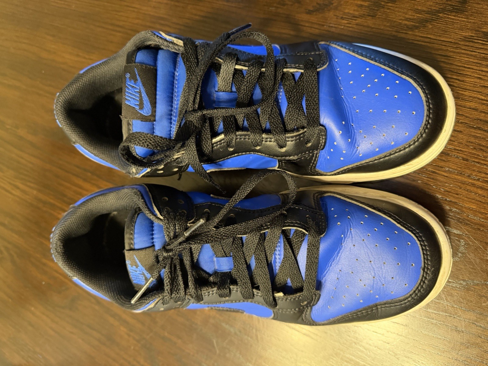 Nike Dunk Low Black Royal Blue Men’s Size 9.5 Sneakers Casual Shoes