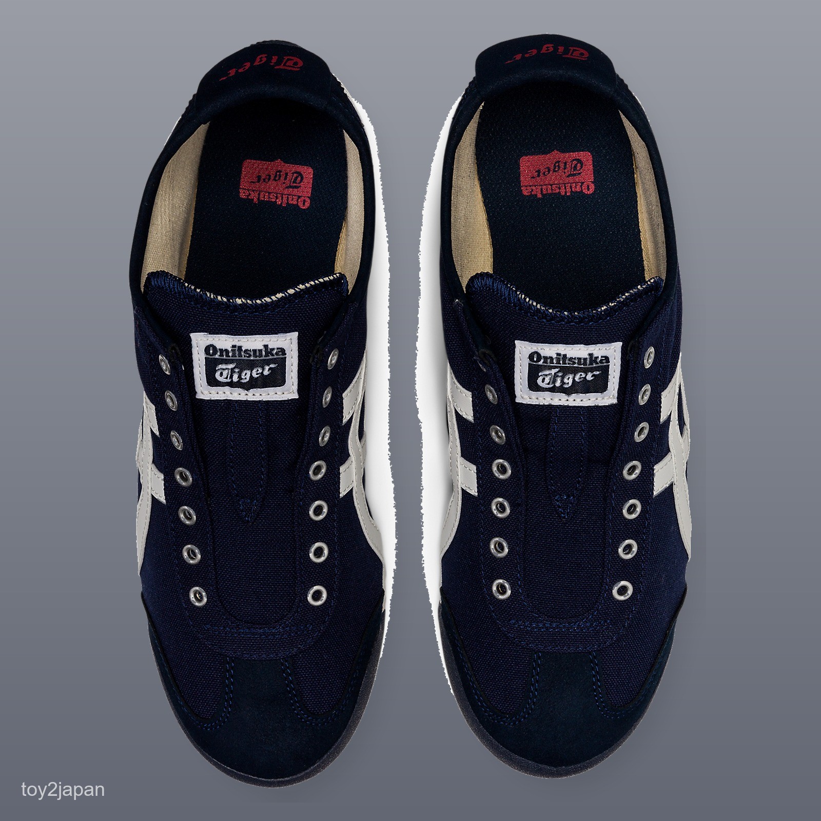 Onitsuka Tiger MEXICO 66 SLIP-ON 1183A360-401 Navy Off-white Men’s Size New