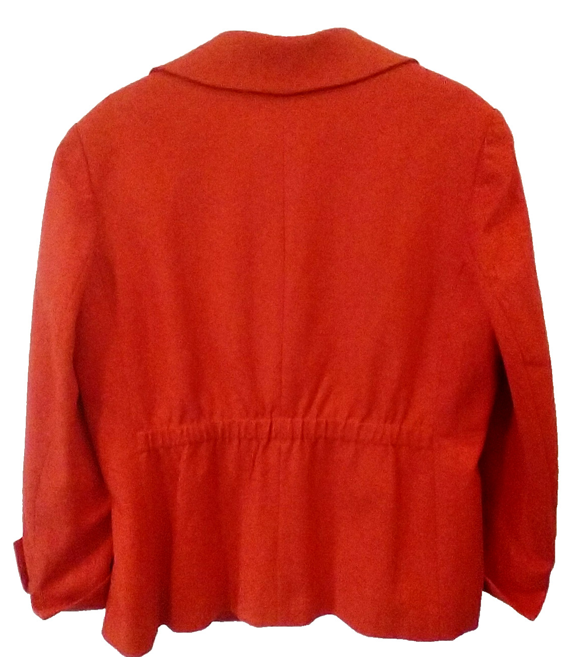 COLDWATER CREEK Women’s Single Snap Cotton Blend Blazer Bright Red Lined – 18