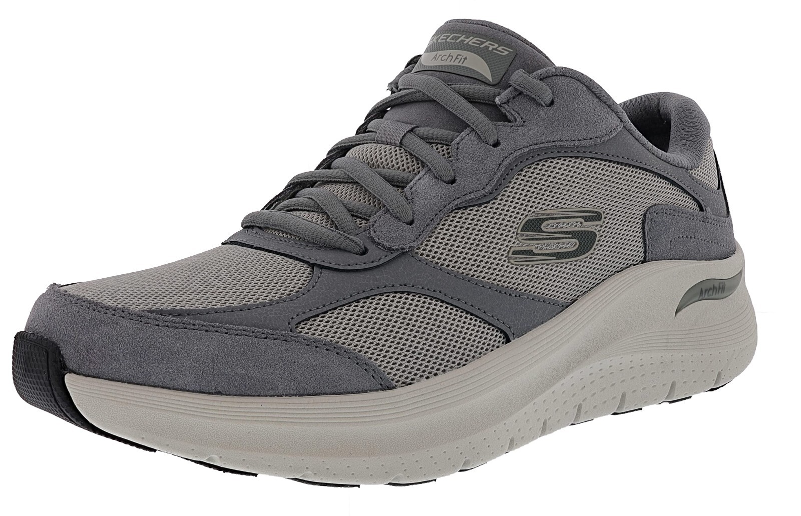 SKECHERS MEN’S ARCH FIT 2.0 – THE KEEP 232702WW/GRY 4E WIDE WIDTH WALKING SHOES