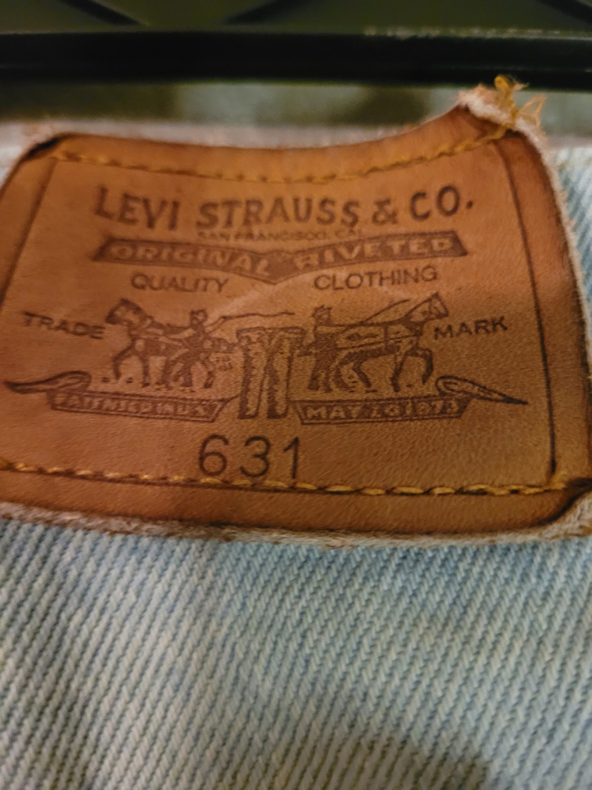 Levis 631 Jeans Men’s 36×34