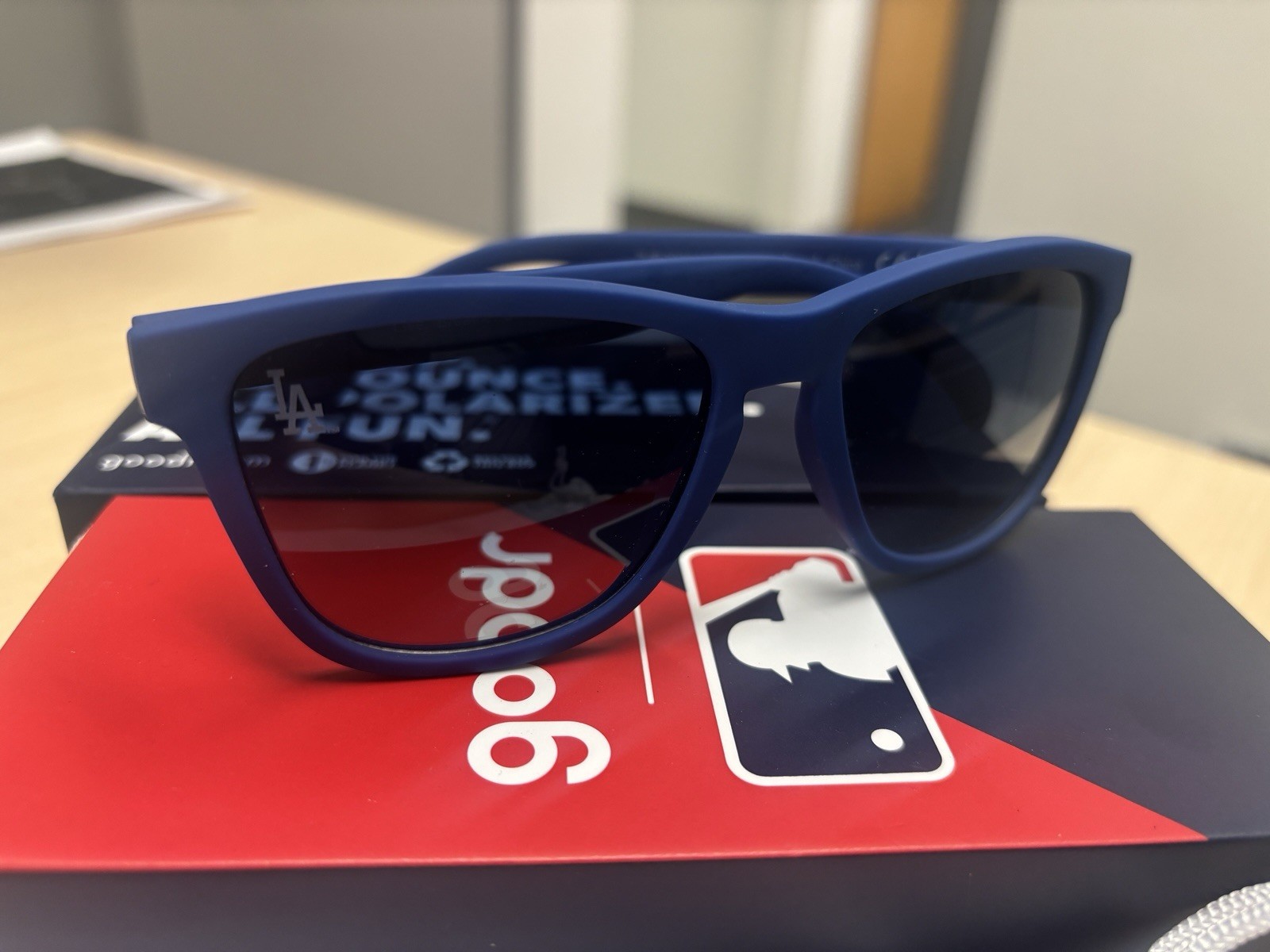 Goodr Los Angeles Dodgers Polarized Sunglasses Blue Frame (New in Box)